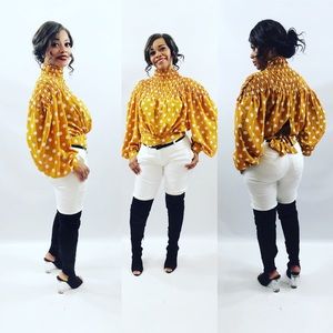 'Never A Dull Moment' peek -a-boo top.